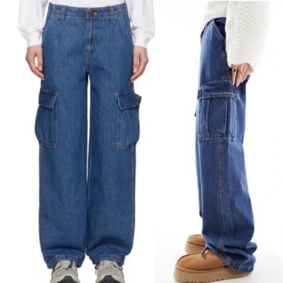 Levis Mid Rise ‘94 Baggy Cargos Jeans Size 32 - Picture 1 of 9